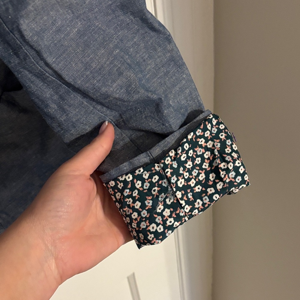 Goodfellow & Co Blue Blazer with Patterned Lining - Picture 4 of 5